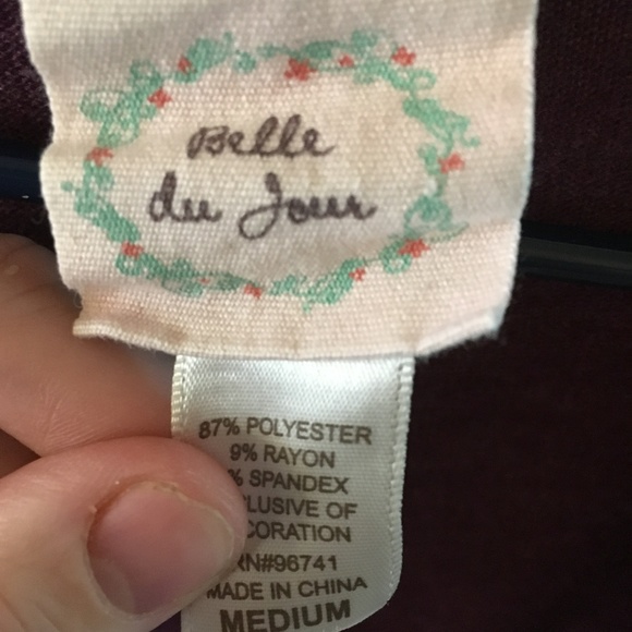 Medium Purple Belle Du Jour Cardigan - Picture 2 of 3